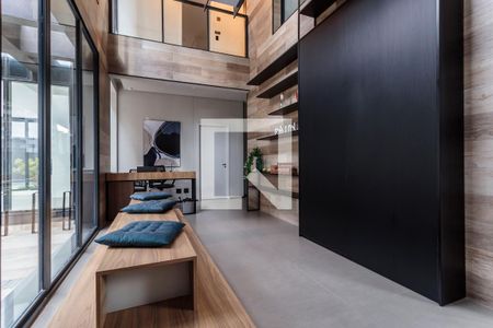 Studio para alugar com 27m², 1 quarto e sem vaga Studio para alugar com 27m², 1 quarto e sem vagaHall de entrada