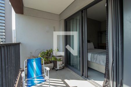 Varanda e área de serviço de apartamento à venda com 1 quarto, 39m² em Paraíso, São Paulo