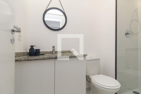 Banheiro de kitnet/studio à venda com 1 quarto, 30m² em Santa Efigênia, São Paulo
