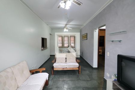 Sala de apartamento para alugar com 2 quartos, 80m² em Jardim Tejereba, Guarujá
