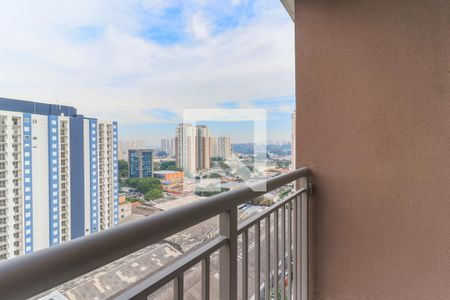 Varanda da Sala de apartamento à venda com 1 quarto, 29m² em Jardim Caravelas, São Paulo