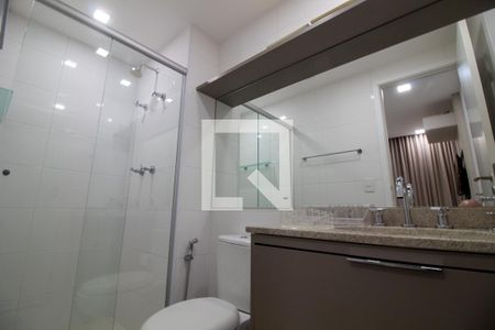 Banheiro da Suíte de apartamento para alugar com 1 quarto, 42m² em Campo Belo, São Paulo