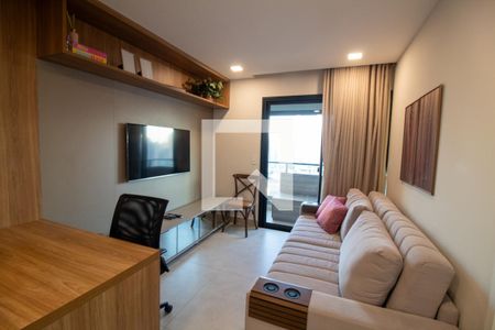 Sala de apartamento para alugar com 1 quarto, 42m² em Campo Belo, São Paulo