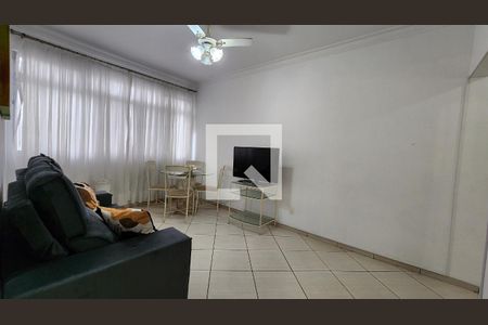 Sala de apartamento para alugar com 1 quarto, 59m² em Boqueirão, Santos