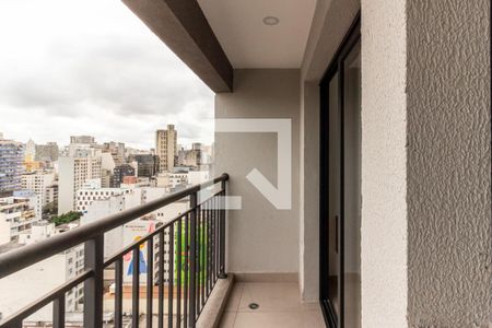 Varanda de kitnet/studio para alugar com 1 quarto, 27m² em Vila Buarque, São Paulo