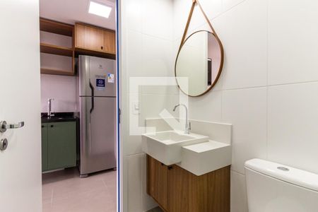 Studio para alugar com 27m², 1 quarto e sem vaga Studio para alugar com 27m², 1 quarto e sem vagaBanheiro
