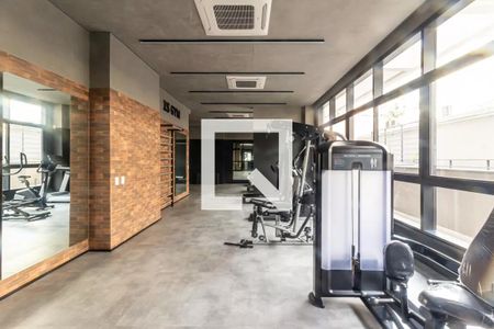 Studio para alugar com 27m², 1 quarto e sem vaga Studio para alugar com 27m², 1 quarto e sem vagaAcademia