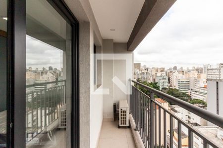 Studio para alugar com 27m², 1 quarto e sem vaga Studio para alugar com 27m², 1 quarto e sem vagaVaranda