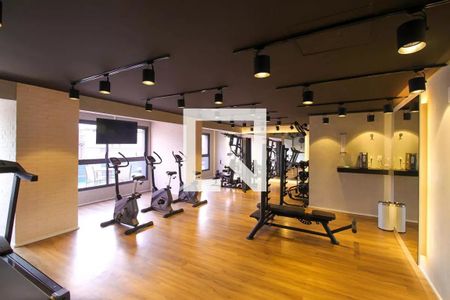 Studio para alugar com 37m², 1 quarto e sem vaga Studio para alugar com 37m², 1 quarto e sem vagaÁrea comum - Academia