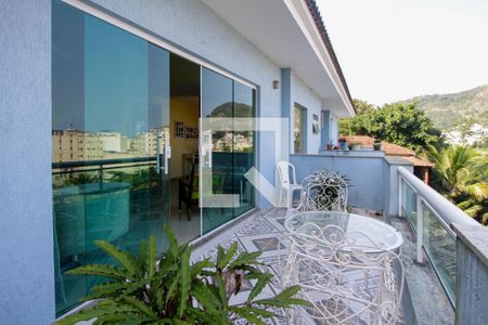 Varanda de casa de condomínio à venda com 5 quartos, 480m² em Itanhangá, Rio de Janeiro