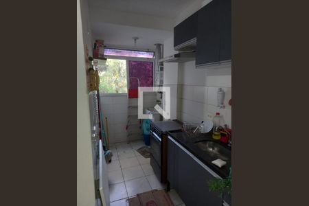 Cozinha de apartamento à venda com 2 quartos, 48m² em Vargem Pequena, Rio de Janeiro