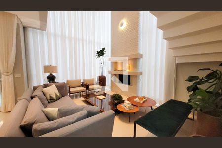 Sala de casa de condomínio à venda com 4 quartos, 329m² em Residencial Parque dos Alecrins, Campinas
