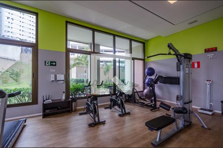 Apartamento para alugar com 55m², 1 quarto e 2 vagas Apartamento para alugar com 55m², 1 quarto e 2 vagasAcademia