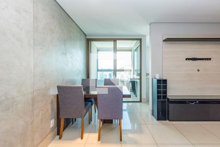 Sala de apartamento para alugar com 1 quarto, 55m² em Vila da Serra, Nova Lima