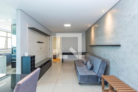 Sala de apartamento para alugar com 1 quarto, 55m² em Vila da Serra, Nova Lima