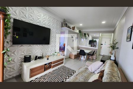 Sala de apartamento para alugar com 2 quartos, 67m² em Macuco, Santos