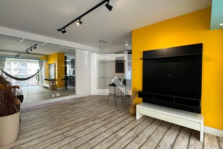 Sala de apartamento para alugar com 1 quarto, 52m² em Sítio Tamboré Alphaville, Barueri