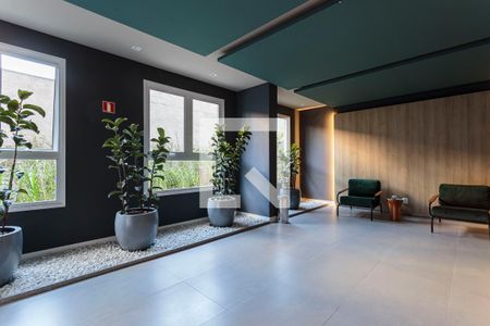 Studio para alugar com 27m², 1 quarto e sem vaga Studio para alugar com 27m², 1 quarto e sem vagaHall de entrada