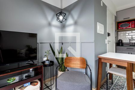 Studio para alugar com 27m², 1 quarto e sem vaga Studio para alugar com 27m², 1 quarto e sem vagaDetalhe Sala
