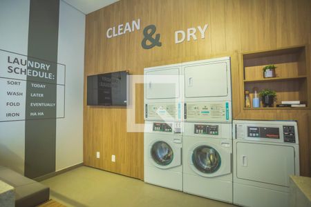 Apartamento para alugar com 34m², 1 quarto e sem vaga Apartamento para alugar com 34m², 1 quarto e sem vagaÁrea comum - Lavandeiria coletiva