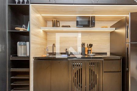 Cozinha de kitnet/studio para alugar com 1 quarto, 32m² em Jardim das Acácias, São Paulo