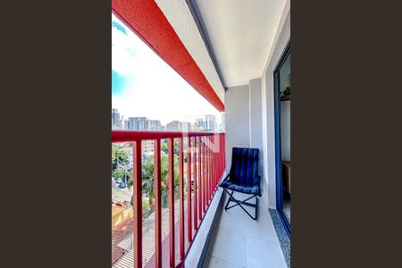 Varanda da Sala de kitnet/studio à venda com 1 quarto, 34m² em Vila Mariana, São Paulo