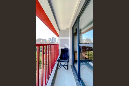 Varanda da Sala de kitnet/studio à venda com 1 quarto, 34m² em Vila Mariana, São Paulo