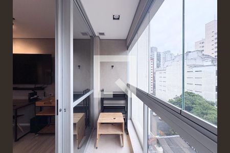 Sacada de kitnet/studio para alugar com 1 quarto, 24m² em Consolação, São Paulo