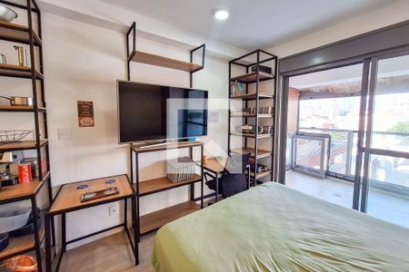 Sala e quarto de apartamento para alugar com 1 quarto, 27m² em Vila Mariana, São Paulo