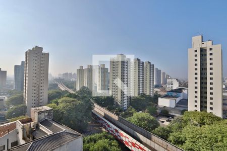 Vista Sala/Cozinha de apartamento à venda com 1 quarto, 26m² em Brás, São Paulo