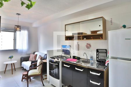 Sala/Cozinha de apartamento à venda com 1 quarto, 26m² em Brás, São Paulo