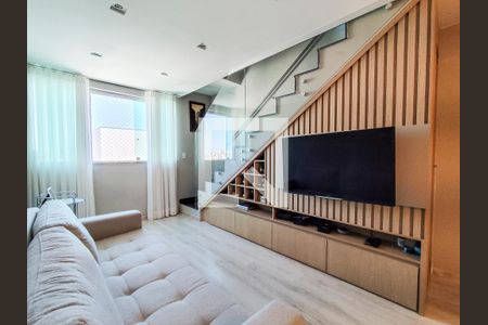 Sala de apartamento à venda com 4 quartos, 177m² em Grajaú, Belo Horizonte
