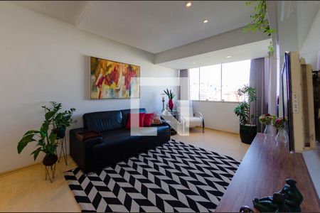 Sala de apartamento à venda com 3 quartos, 105m² em Nova Suíssa, Belo Horizonte