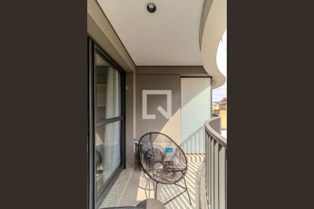 Varanda de kitnet/studio para alugar com 1 quarto, 21m² em República, São Paulo