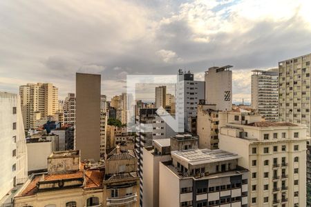 Vista do Studio de kitnet/studio para alugar com 1 quarto, 21m² em República, São Paulo