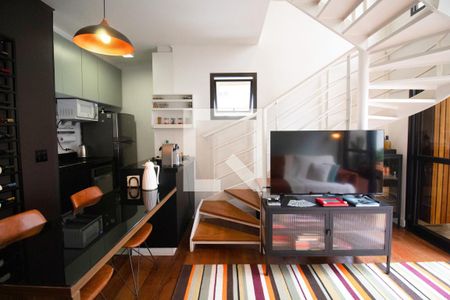 Sala de apartamento para alugar com 1 quarto, 45m² em Jardim Paulista, São Paulo