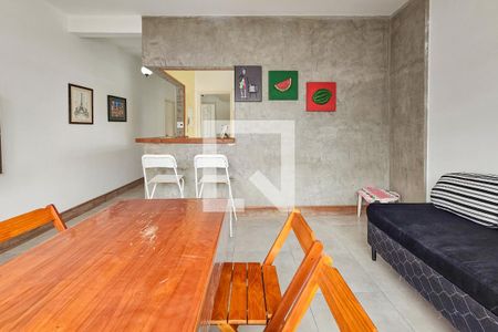 Sala de apartamento para alugar com 1 quarto, 52m² em Pitangueiras, Guarujá