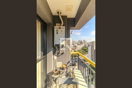 Varanda de kitnet/studio para alugar com 1 quarto, 27m² em Campos Elíseos, São Paulo