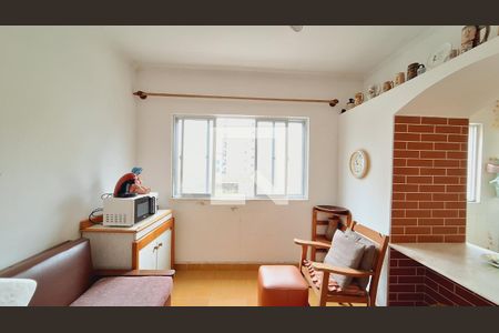 Sala de apartamento para alugar com 1 quarto, 59m² em Caiçara, Praia Grande
