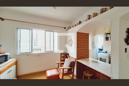 Sala de apartamento para alugar com 1 quarto, 59m² em Caiçara, Praia Grande