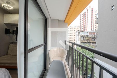 Studio para alugar com 25m², 1 quarto e sem vagaSacada