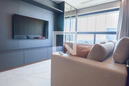 sala de apartamento para alugar com 2 quartos, 76m² em Vila da Serra, Nova Lima