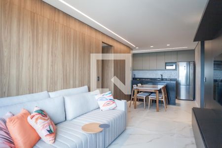 sala de apartamento para alugar com 2 quartos, 76m² em Vila da Serra, Nova Lima