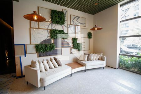 Studio para alugar com 24m², 1 quarto e sem vaga Studio para alugar com 24m², 1 quarto e sem vagaÁrea Comum - Hall Social