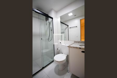 Studio para alugar com 24m², 1 quarto e sem vaga Studio para alugar com 24m², 1 quarto e sem vagaBanheiro da Suíte