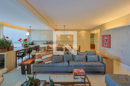 Sala de apartamento à venda com 4 quartos, 201m² em Vila da Serra, Nova Lima