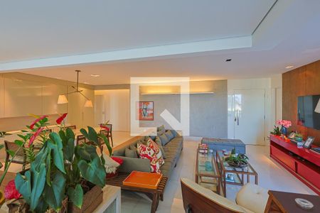 Sala de apartamento à venda com 4 quartos, 201m² em Vila da Serra, Nova Lima