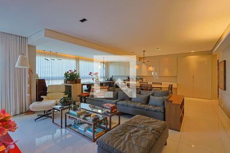 Sala de apartamento à venda com 4 quartos, 201m² em Vila da Serra, Nova Lima