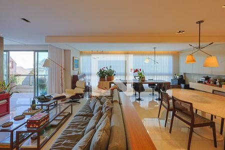 Sala de apartamento à venda com 4 quartos, 201m² em Vila da Serra, Nova Lima