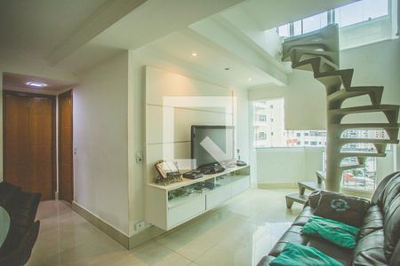 Sala de Estar de apartamento à venda com 3 quartos, 168m² em Chácara Inglesa, São Paulo